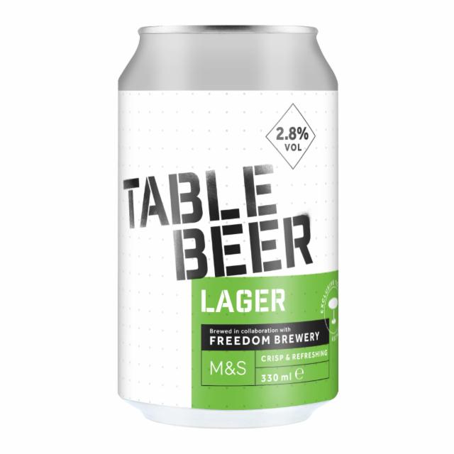 Table Beer lager, Freedom Brewery