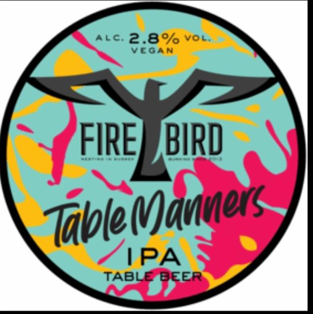 Table Manners 2.8%, Firebird Brewing, England