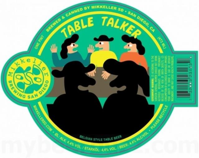 Table Talker 4.3%, Mikkeller Brewing San Diego, United States