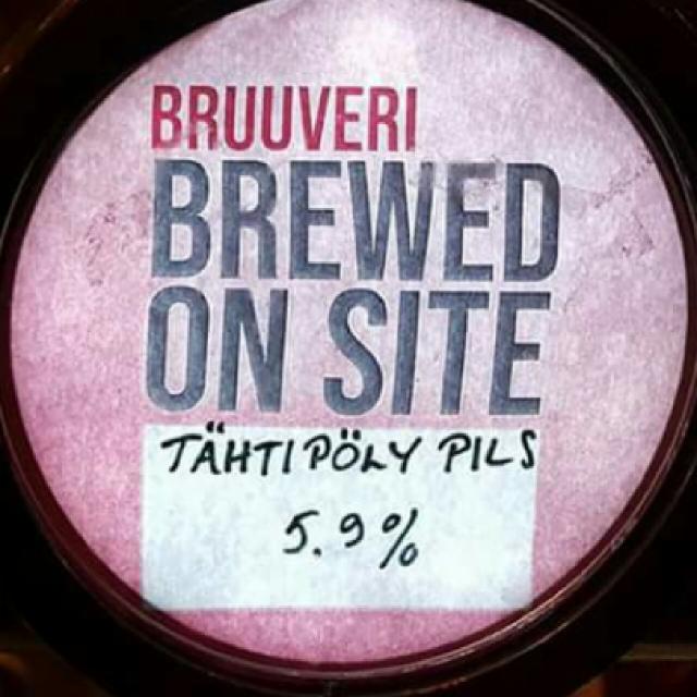 Tähtipöly Pils 5.9%, Panimoravintola Bruuveri, Finland