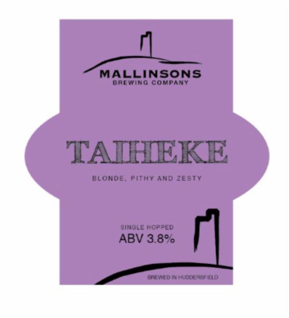 taiheke 3.8%, Mallinsons Brewing Company, England