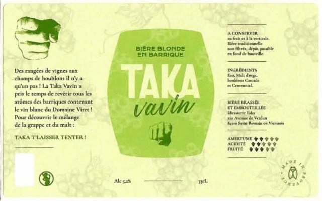 Taka Vavin 5.2%, Brasserie Taka [Closed], France