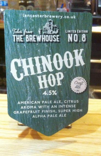Tales From The Brewhouse -No.8 Chinook Hop 4.5%, Lancaster Brewery Ltd, England