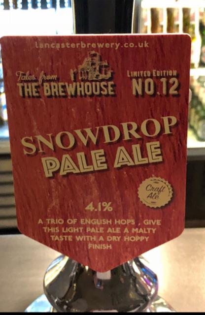Tales From The Brewhouse No.12 Snowdrop Pale Ale 4.1%, Lancaster Brewery Ltd, England