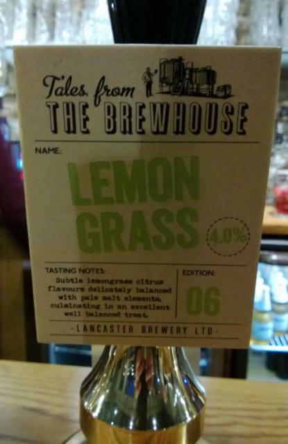 Tales From The Brewhouse No.6 Lemon Grass 4.0%, Lancaster Brewery Ltd, England