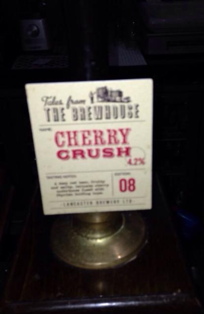 Tales From The Brewhouse No.8 - Cherry Crush 4.2%, Lancaster Brewery Ltd, England