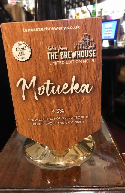 Tales From The Brewhouse No.9 Motueka 4.3%, Lancaster Brewing Company, United States