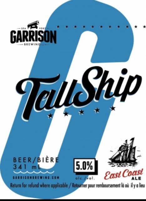 Tall Ship East Coast Ale 5.0%, Garrison Brewing Company, Canada