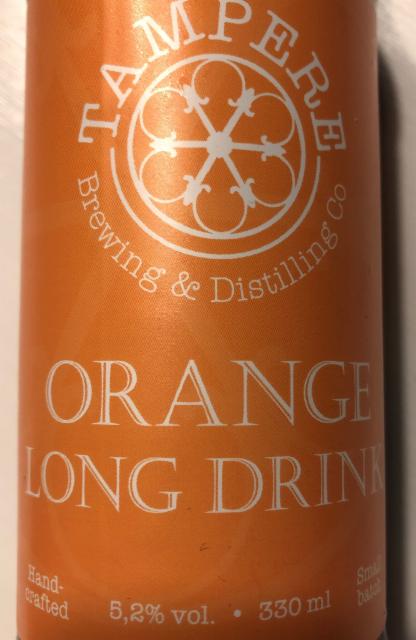Orange Long Drink 5.2%, Tampere Brewing & Distilling Co, Finland