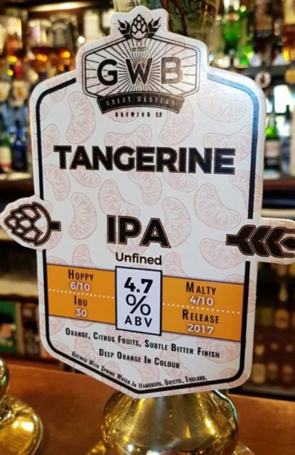 Tangerine 4.7%, Hop Union Brewery, England