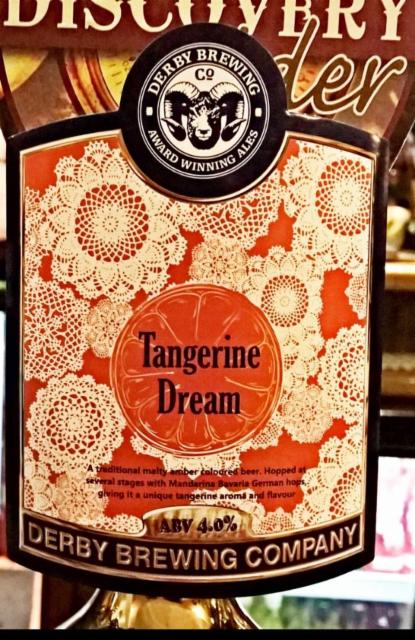 Tangerine Dream 4.0%, Derby Brewing, England