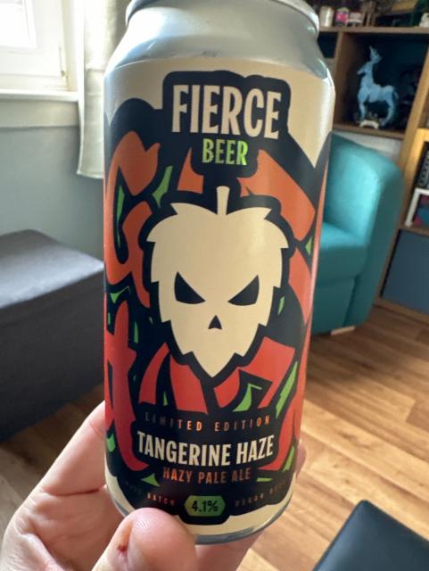 Tangerine haze 4.1%, Fierce Beer Ltd, Scotland