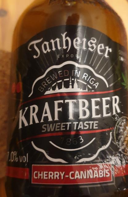 Tanheiser Kraftbeer Cherry–Cannabis 7.0%, Iļģuciema / Ilgezeem, Latvia