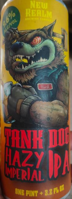 Tank Dog Hazy Imperial IPA 9.6%, New Realm, United States