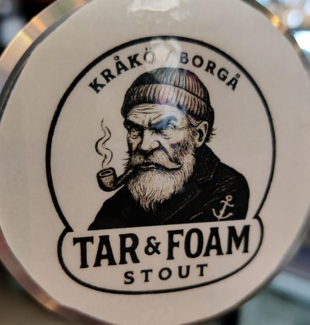 Tar&foam stout 4.2%, Kråkö Bryggeri, Finland