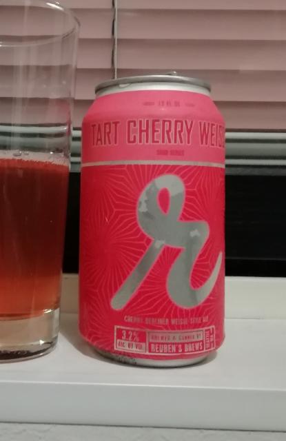 tart cherry weisse 3.2%, Reuben's Brews, United States