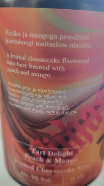 Tart Delight Peach & Mango 5.0%, Pühaste, Estonia
