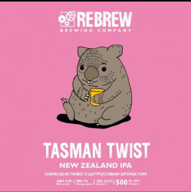 Tasman Twist New Zealand IPA 6.8%, ReBrew, Ukraine