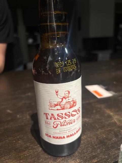 Tassos pilsner 0.5%, Grebbestad Bryggeri, Sweden