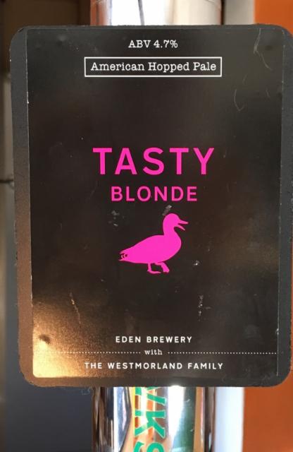 Tasty Blonde 4.7%, Eden River Brew, England