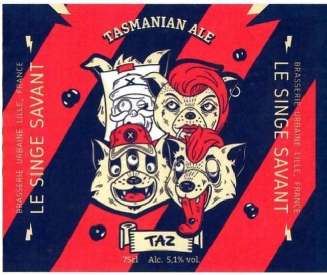 Taz Tasmanian Ale, Brasserie Du Singe Savant