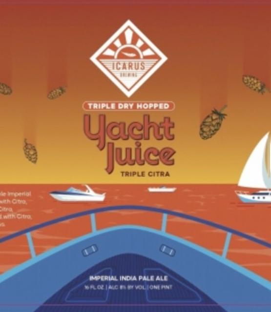 TDH Yacht Juice (Triple Citra) 8.0%, Icarus Brewing, United States