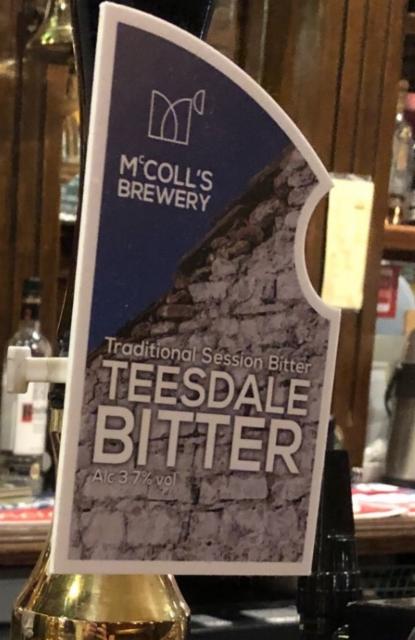 Teesdale Bitter 3.7%, McColl's Brewery, England