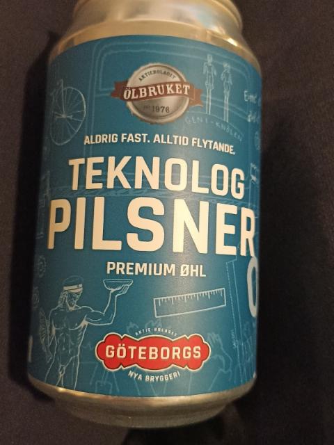 teknolog pilsner 4.8%, Göteborgs Nya Bryggeri, Sweden