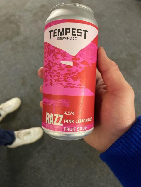 Tempest razz lemonade 4.5%, Tempest Brewing Co, Scotland