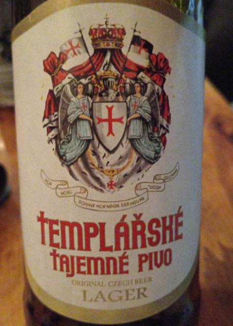 Templárské Tajemné Pivo Lager 5.0%, Pivovar Nová Paka, Czech Republic