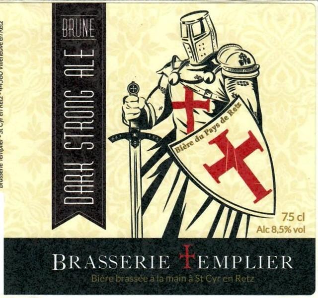 Templier Dark Strong Ale 8.5%, Brasserie Templier [Closed] -> Brasserie Maison Blanche, France