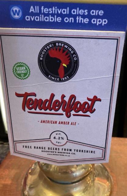 Tenderfoot 4.2%, Rooster's Brewing Co., England
