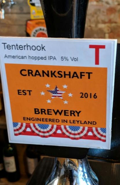 Tenterhook 5.0%, Crankshaft Brewery, England