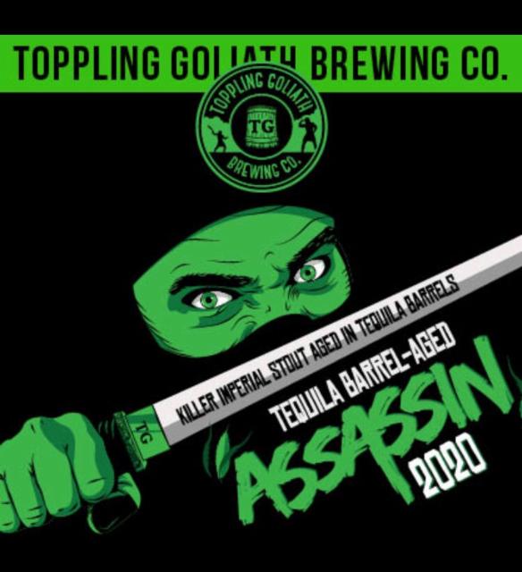 Tequila Barrel-Aged Assassin (2020) 13.2%, Toppling Goliath Brewing Co., United States