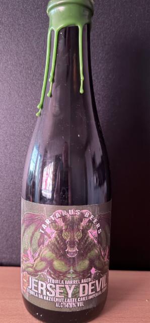 Jersey Devil: Tequila BA Hazelnut Latte Cake Imperial Stout 14.5%, Tartarus Beers, England