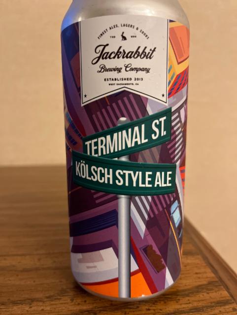 Terminal Street Kölsch Style Ale 4.9%, Jackrabbit Brewing Company, United States