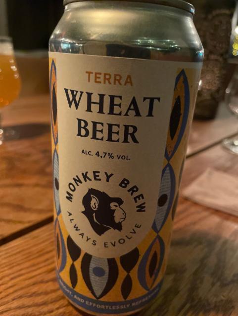 Terra Wheet beer 4.7%, Monkeybrew, Norway