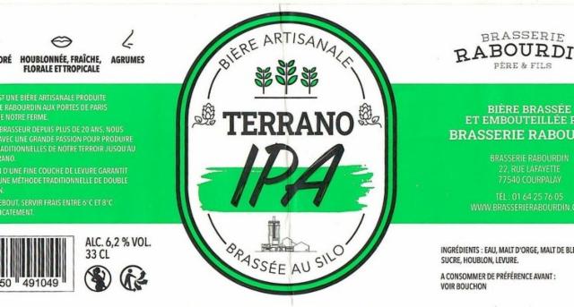 Terrano IPA, Brasserie Rabourdin