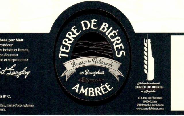 Terre De Bières Ambrée 6.0%, Terre De Bières, France