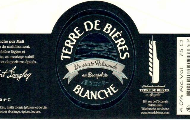Terre De Bières Blanche 4.5%, Terre De Bières, France
