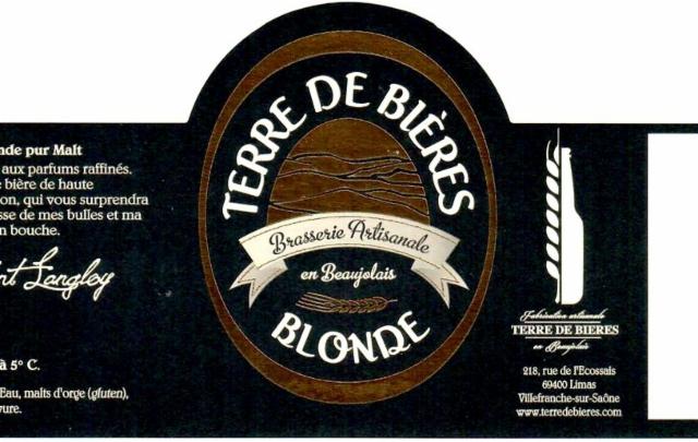 Terre De Bières Blonde 5.0%, Terre De Bières, France