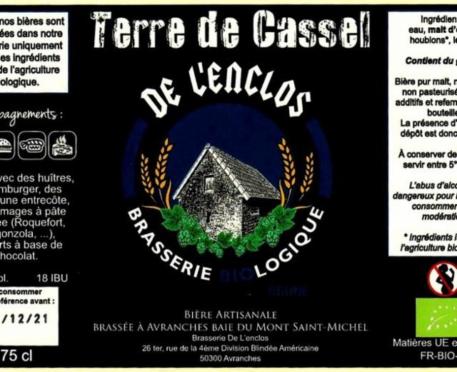 Terre De Cassel 6.2%, Brasserie De L'Enclos, France