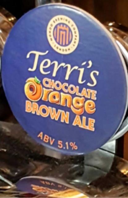 Terri's Chocolate Orange Brown Ale 5.1%, Mondo Brewing Company, England