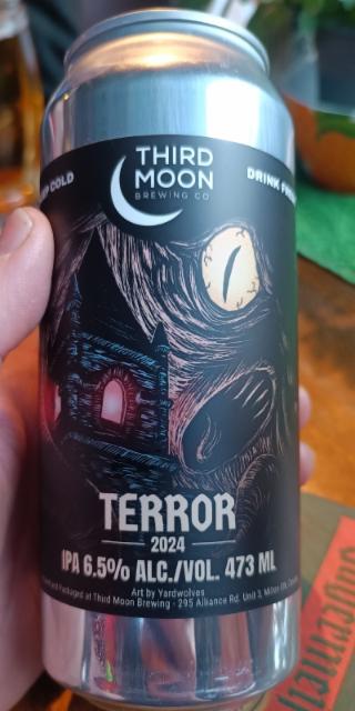 Terror (2024) 6.5%, Third Moon Brewing Company, Canada