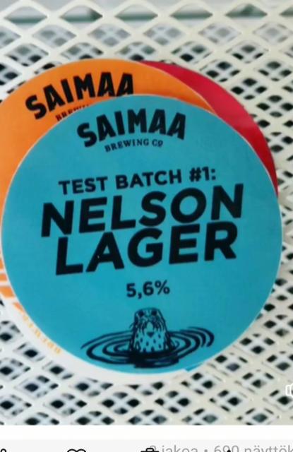 Test Batch #1: Nelson Lager 5.6%, Saimaa Brewing Company, Finland