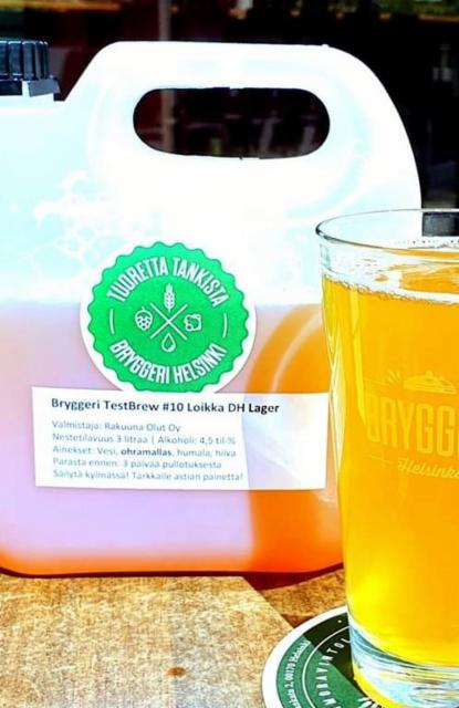 Test Brew #010: Loikka Dry Hopped Lager 4.5%, Helsinki Bryggeri Brewhouse (Royal Unibrew), Finland