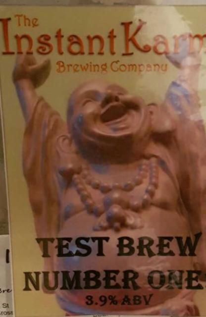 Test Brew Number One 3.9%, Instant Karma Brewing Co Ltd, England