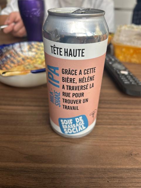 Tete haute milk shake, Brasserie Tête Haute