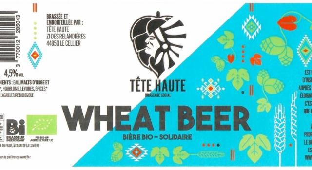 Tête Haute Wheat Beer 4.5%, Brasserie Tête Haute, France