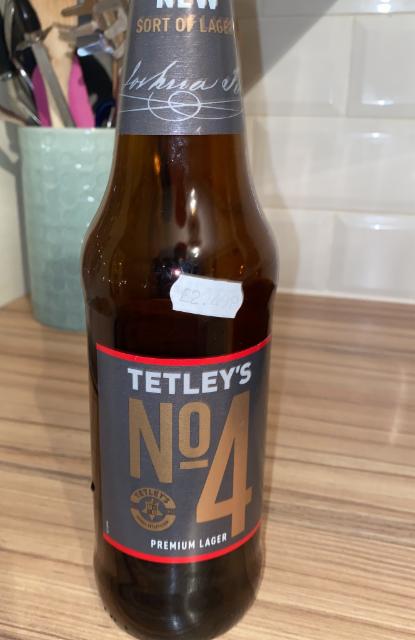 Tetleys No.4 Premium Lager 4.6%, Joshua Tetley & Son, England